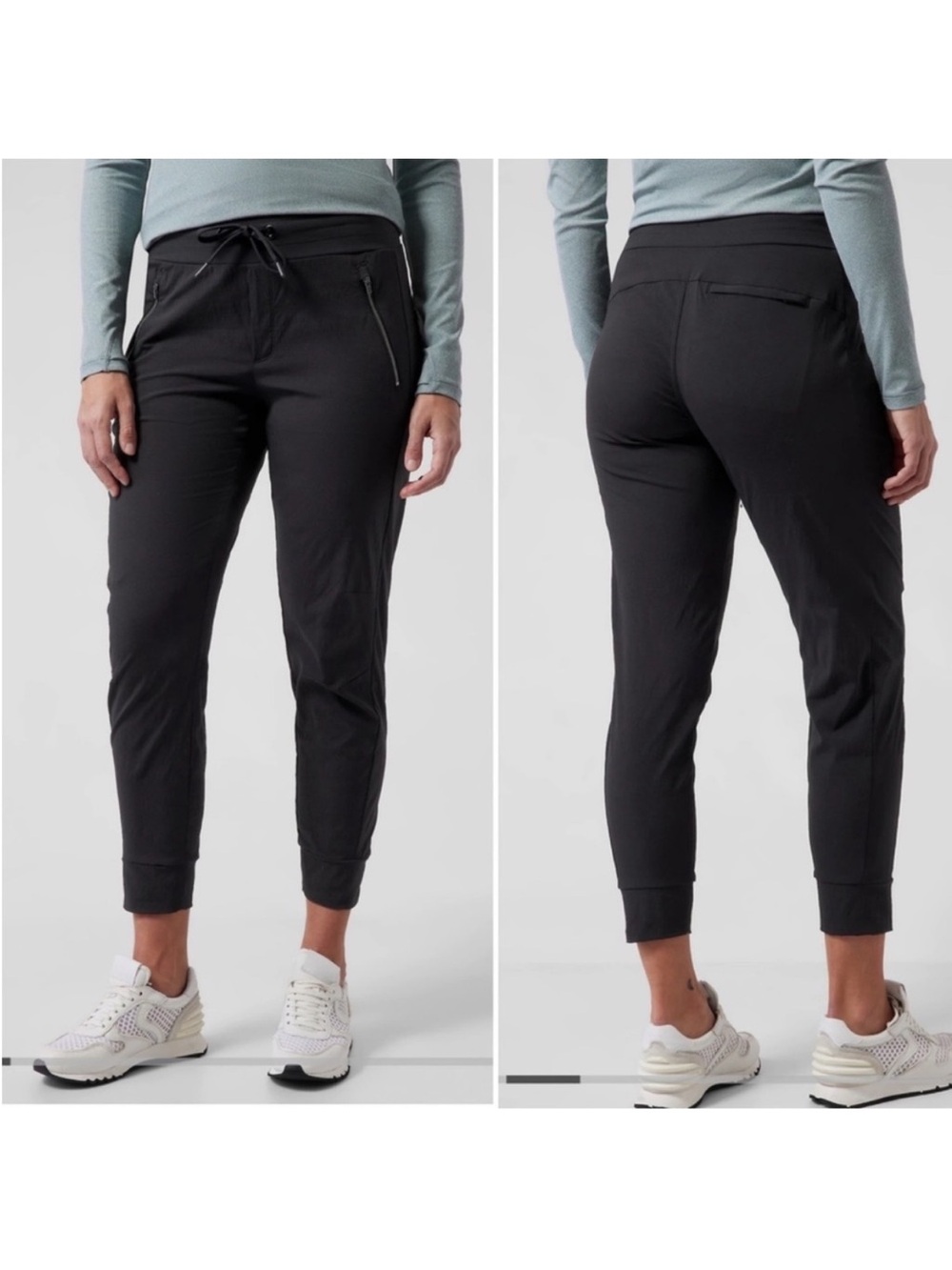 Athleta Trekkie North Jogger Women's Drawstring Nylon Spandex Athletic Pants 8